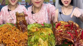 【ASMR MUKBANG]豪華吃播,红烧牛波凌盖&红烧肉&猪油拌饭,滿嘴醬香,一口接一口好 吃到停不下來 seafood eating show, seafood asmr mukbang #251