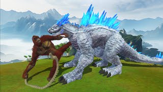 Shimo vs Skar King - Legendary Fight Size Comparison | Animal Revolt Battle Simulator