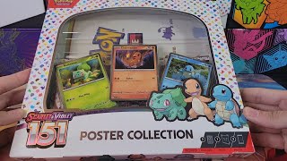 Pokemon SV 151 Poster Collection Opening