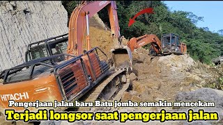 Batu jomba terkini....|| Tejadi longsor saat pengerjaan jalan baru Batu jomba