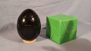 Black Egg & Green "Golden" Cube