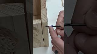 4 - how to gauge dowel hole depth - Birdhouse Built with Dowels - drilling the hole