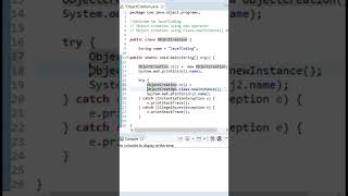 Java Object Creation using Class newInstance() method #shorts  #Java_Object_Creation