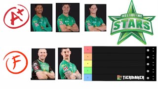 Ranking All Melbourne Stars Players On Tiermaker | 2019/2020 Season