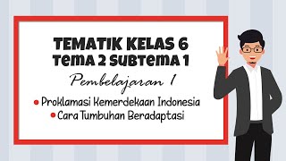 Proklamasi Kemerdekaan Indonesia - Tematik Kelas 6 Tema 2 Subtema 1 Pembelajaran 1