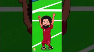 Leeds United 1-6 Liverpool | Salah 2 goal /football animation#shorts