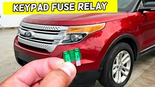 Ford Explorer Key pad Fuse Relay Location Replacement 2011 2012 2013 2014 2015