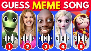 GUESS MEME & WHO'S SINGING 🎤🎵 🔥 | Lay Lay, King Ferran, Salish Matter, Elsa, MrBeast, Pomni, Gega