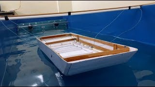 3# 1:20  scaled barge wave tank testing