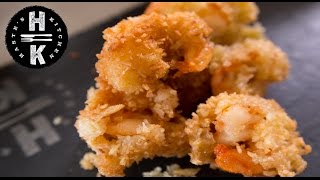 Coconut king Prawns with a sweet chilli, orange marmalade