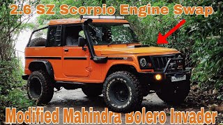 2006 Mahindra Bolero Invader Modified By KAM Customs• 2.6 SZ Scorpio Engine Swapped