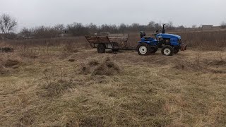 Сено заканчивается, зима а мы косим сено. Маленькие поросята прекрасно растут на новом месте