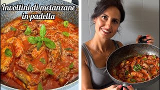 Involtini di melanzane in padella