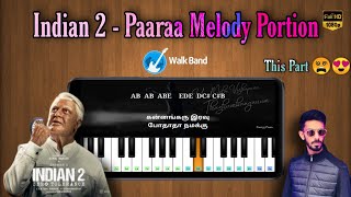 Paaraa Melody Portion in Piano | Indian 2 | Anirudh