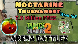 Plants vs Zombies 2 Arena Week 188, Noctarine Tournament, SCORE ~7.0m Only Free Medium Lvl Plant,S33