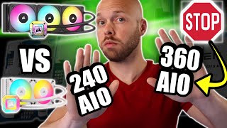 Before You Buy a 360mm AIO | Corsair 240mm AIO vs 360mm AIO