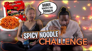 SPICY NODDLE CHALLENGE MUKBANG 🍜 🥵