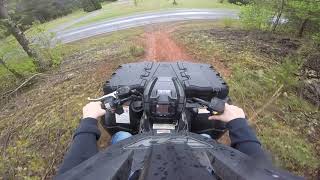 me riding my fourwheeler