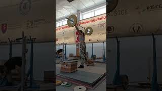 45 kg block power snatch + snatch PR