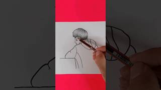 رسم ولد بطريقة سهلة للمبتدئين #shorts #رسم_سهل