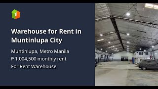 Warehouse for Rent in Muntinlupa City