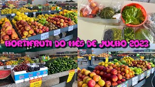 HORTIFRUTI DO MÊS DE JULHO 2023 - MOSTREI VALORES. 🛒🤑