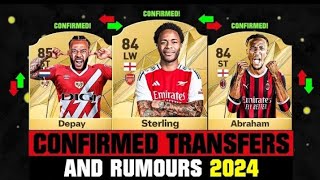 FIFA 25 | NEW CONFIRMED TRANSFERS & RUMOURS! 🔥🤪🥶 ft. Abraham,Depay,Sterling.......etc