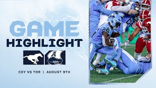 CFL Game Highlights - Toronto Argonauts vs. Calgary Stampeders – August 9, 2024