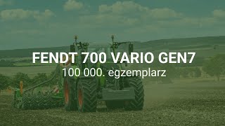 100 tysięcy egzemplarzy Fendt 700 Vario – doskonałość przez pokolenia!