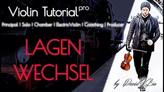 Geige Violine Tutorial - Lagenwechsel Schalten