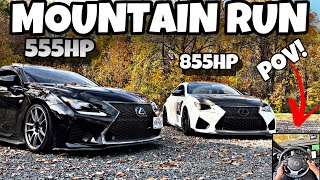 Chasing The Loudest 855HP SUPERCHARGED Lexus RCF Through the Mountains! | POV VLOG!