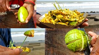 Mouth Watering Tasty Masala Pyara(Guava)&Masala Kacha Aam(Green Mango)Of Digha | Indian Street Food