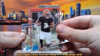 9-5-24 2023 Panini Clearly Donruss Hobby PYT 3 Box Break #658 - 3 AUTOS! Pick Your Team