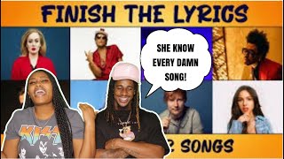 Finish The Lyrics | Most Popular Songs *She Knew Every Song*