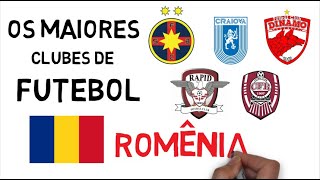 TOP 5 - MAIORES CLUBES DE FUTEBOL DA ROMÊNIA (LIGA 1 CASA)