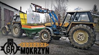 Nawozy 2020 ✔ Jednym ciągnikiem na dwa rozsiewacze? [ Praca w GR Mokrzyn #6 ] GoPro Hero 8