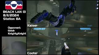 Halo 1 - Beach LAN 13 - Day 1 - Kaiser/Cooter vs GDub/KnightyKnight