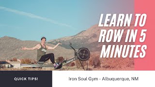 Rowing Basics in 5 minutes!