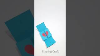 Greeting Card Making Idea | Diy Love Card For Boyfriend | Scrapbook Card Making Ideas #shorts