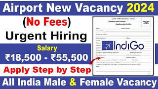 Indigo Airlines Job Vacancy 2024 Apply Online | Airlines Job Vacancy 2024 | Airport Job Vacancy 2024