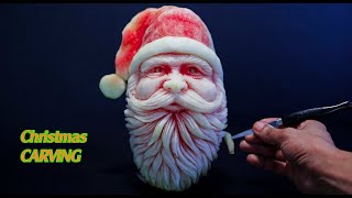 How to Carve Watermelon Santa Claus