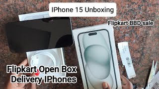 IPhones 15 unboxing | Apple IPhones 15 Plus Unboxing | Flipkart Open Box Delivery | Iphone15 BBDsale