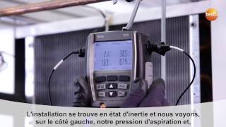 Mise en service d'une installation frigorifique avec le testo 570