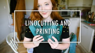 Anna does everything #12: Lino-cutting & Printing