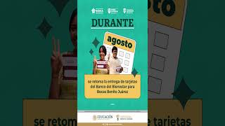 Becarios ya pueden consultar los detalles de la entrega de su tarjeta para el cobro de su beca