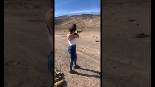 Girlfriend’s First Time  Shooting 12 Gauge Buckshot #12gauge #shooting #guns #shortvideos