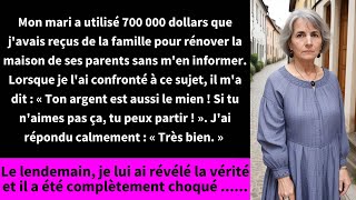 Mon mari a utilisé 700 000 dollars que j'avais reçus de la famille pour rénover la maison de ses