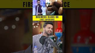 Business class ka first experience #funny #shorts  #hinaaltaf #waseembadami #rjsyedali