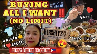 BUYING ANYTHING I SEE (no limit!!) 😱 / SHOPPING / "TURO-TURO" RESTAURANT / PINAY LIVING in CHINA