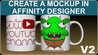 How To Create A Mockup In Affinity Designer V2 Using The Vector Warp Tool